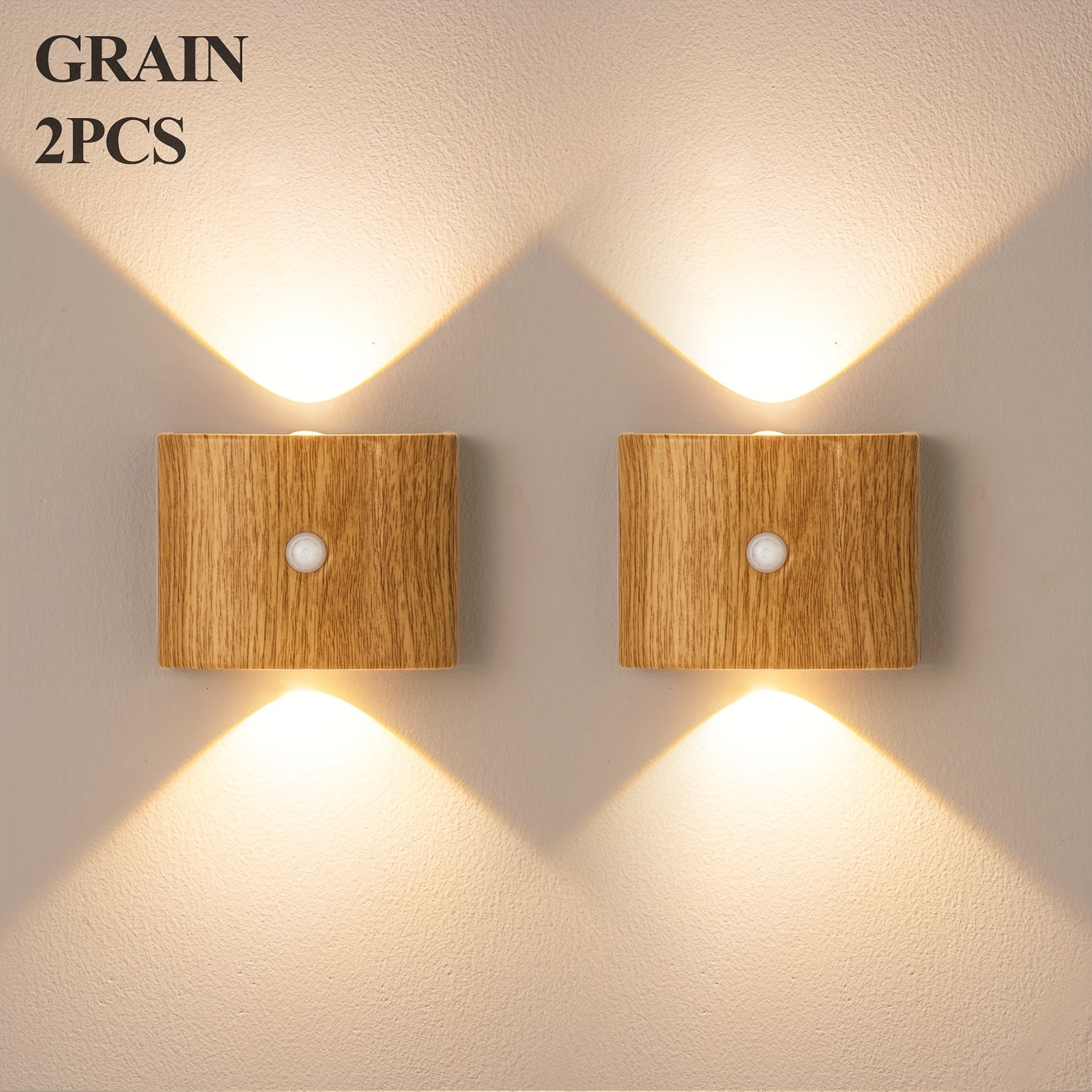 1pc, 2pcs, 4pcs Commercial Lighting Sensor Light, Wireless Three - Color Adjustable Lighting, No Wiring Magnetic Installation, Suitable for Cafes, Hotels, Shopping Malls, Outdoor Automatic Security Lighting, Includes Remote, USB Charging, Remote Included, - My Store
