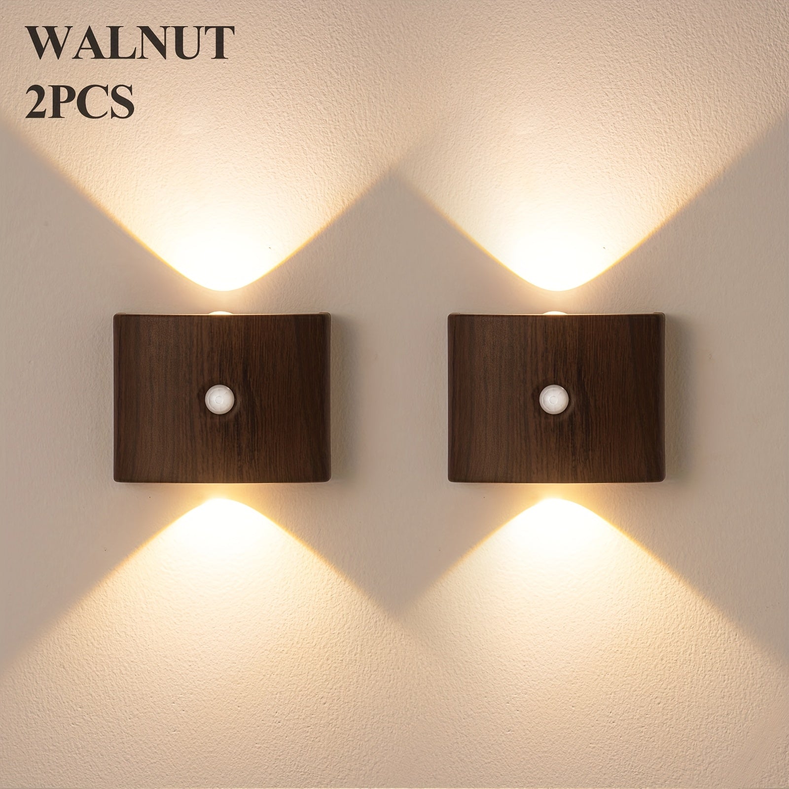 1pc, 2pcs, 4pcs Commercial Lighting Sensor Light, Wireless Three - Color Adjustable Lighting, No Wiring Magnetic Installation, Suitable for Cafes, Hotels, Shopping Malls, Outdoor Automatic Security Lighting, Includes Remote, USB Charging, Remote Included, - My Store